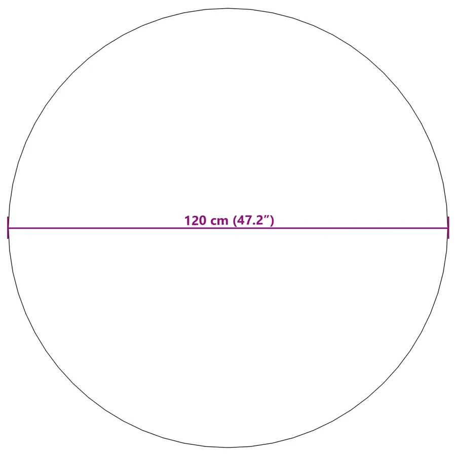 Tapis de surface Rond AGIRA Naturel Ø 120 CM Polyester - 6