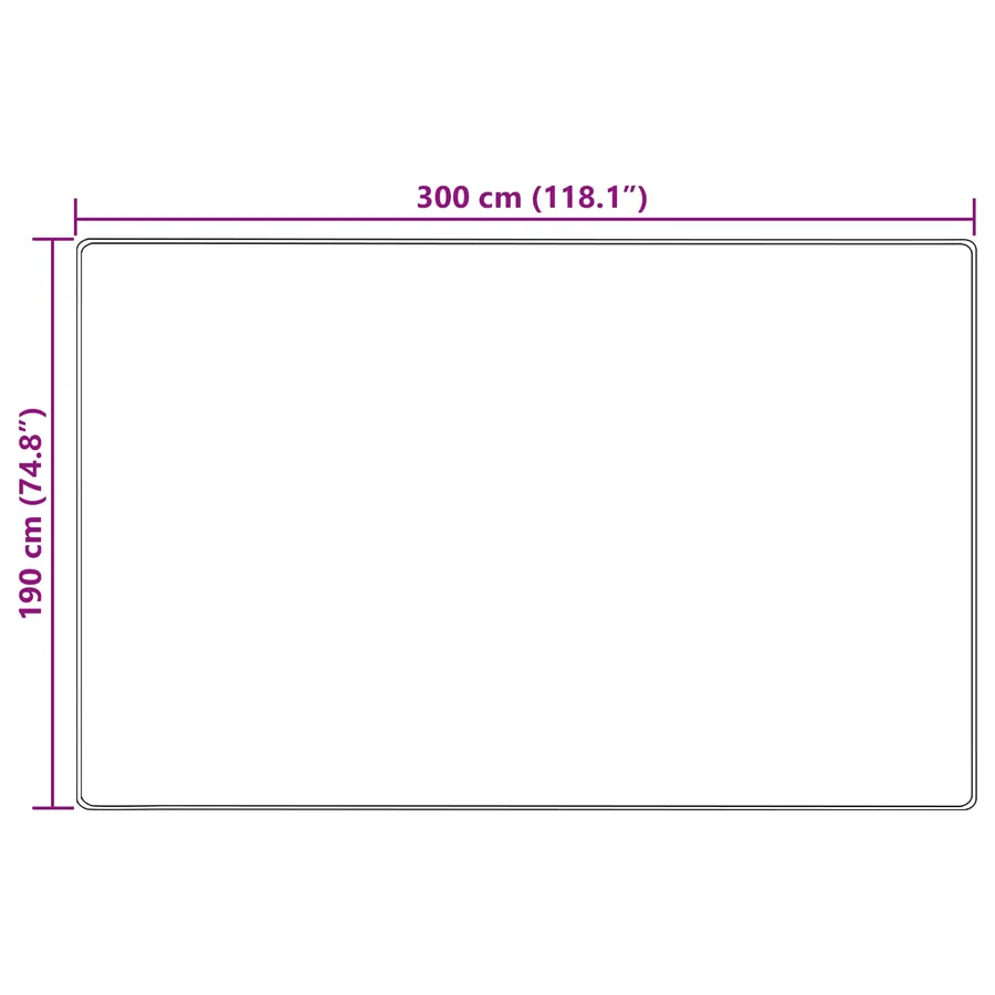Coureur de Tapis MARSA Crème 190 x 300 cm Polyester et PVC - 7