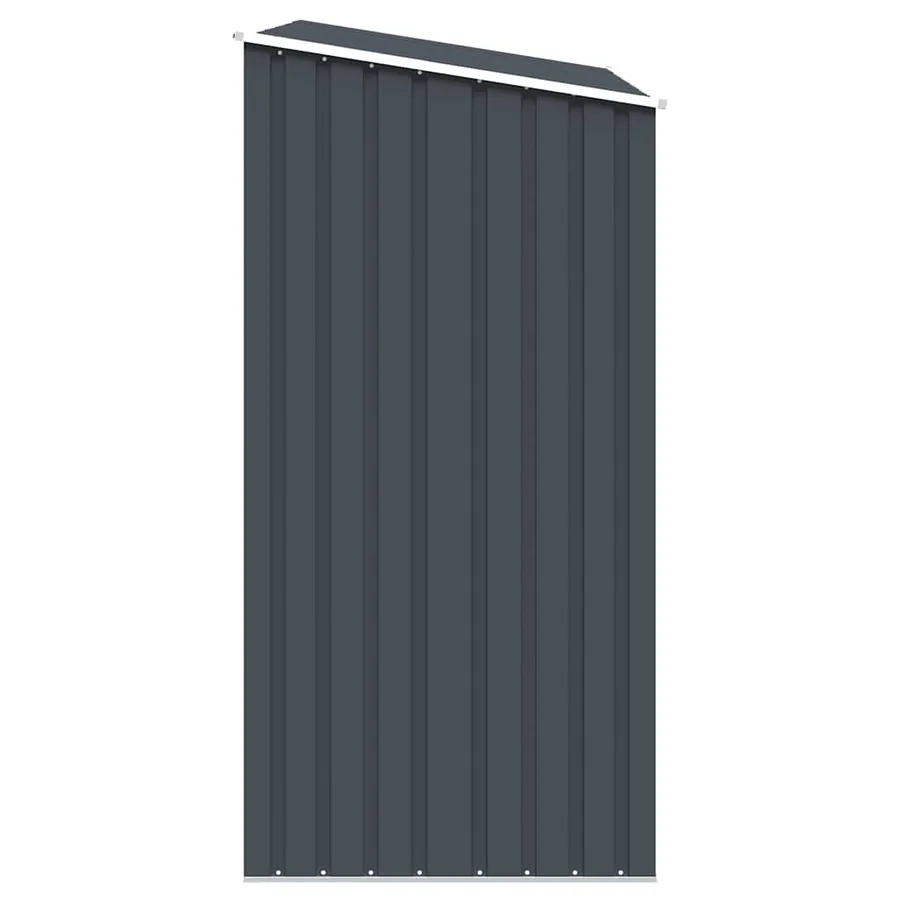 Abri à bois de jardin Anthracite 245x98x159 cm Acier galvanisé - 7