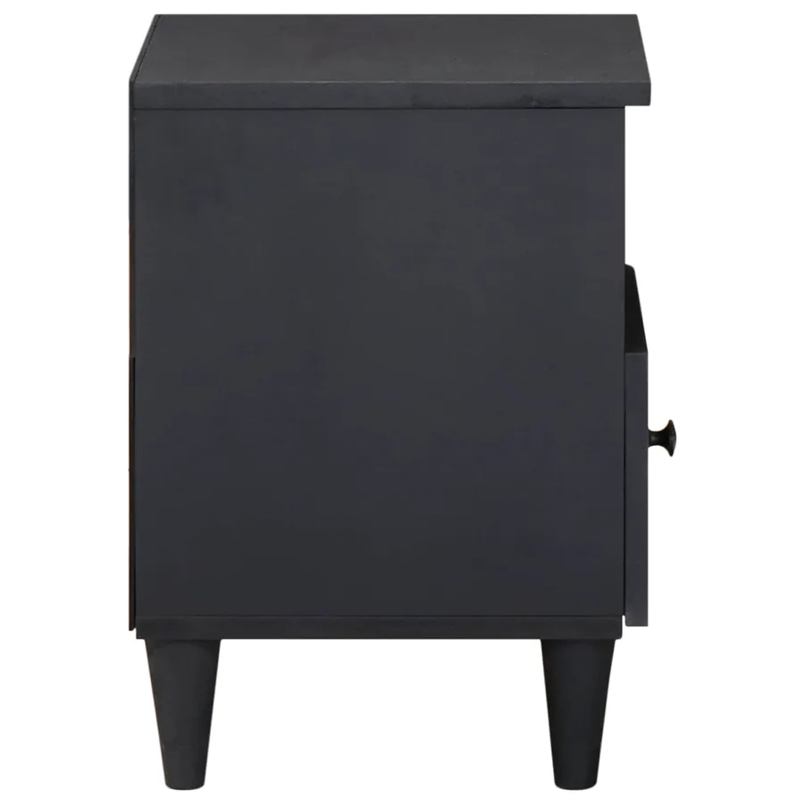 Table de chevet Marron 40 x 33 x 46 cm Bois de mangue massif - 4