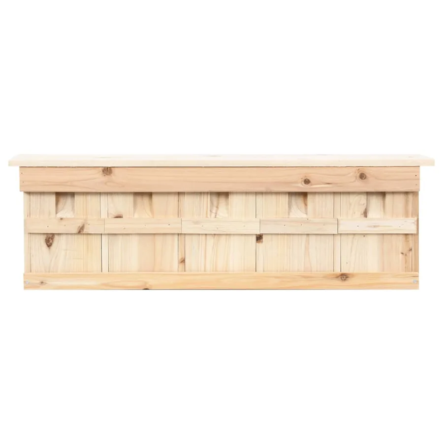 Maison pour moineau avec 5 chambres 68x15x21 cm Bois de sapin - 3