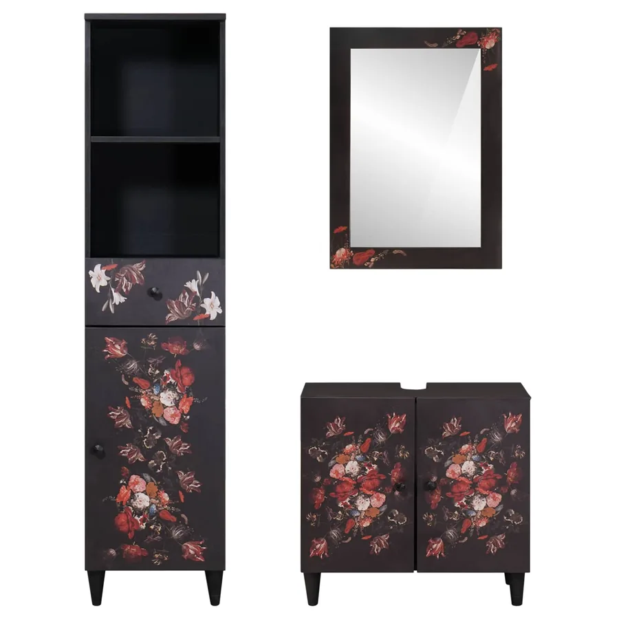 Ensemble de Meubles de Salle de Bain avec tiroir 3 pcs - 6
