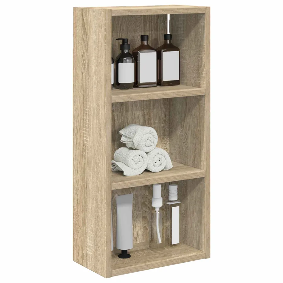 Armoire murale de salle de bain Chêne Sonoma 30 x 16 x 62,5 cm - 3