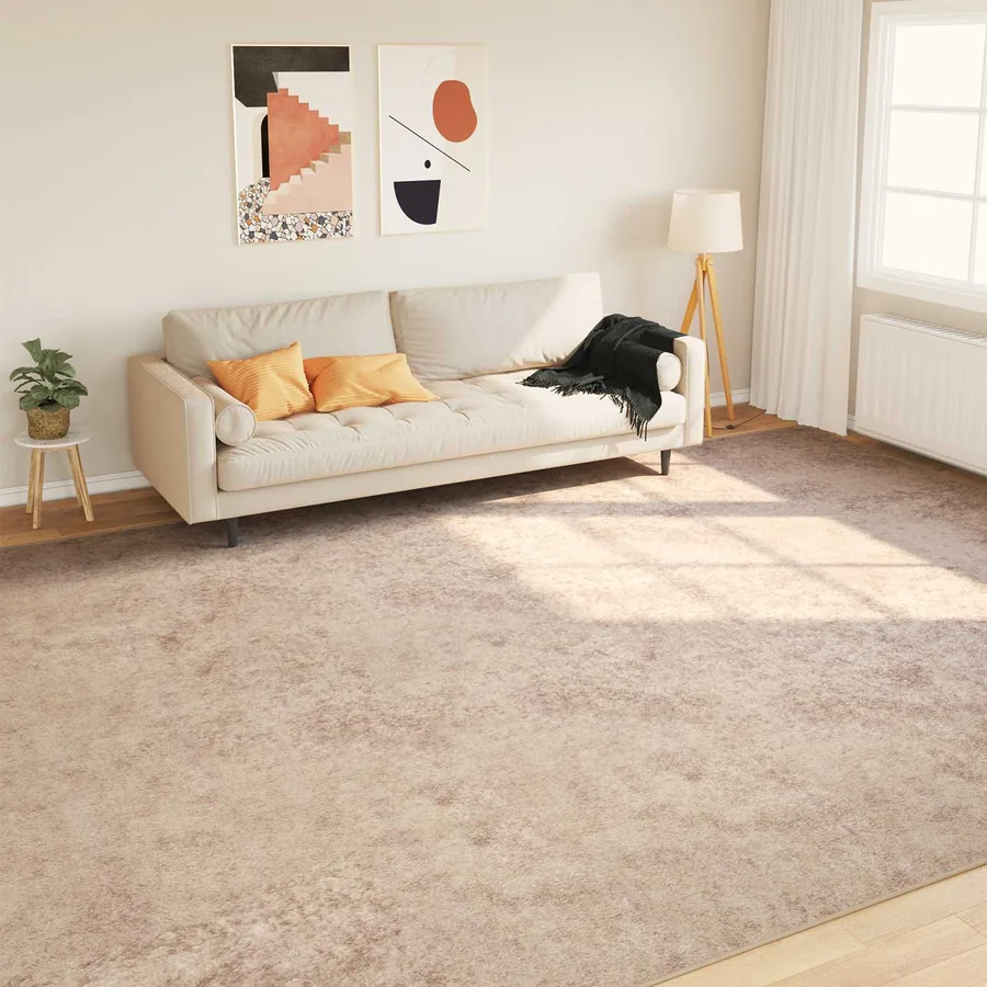 Coureur de Tapis MARSA Beige 300 x 400 cm Polyester et PVC