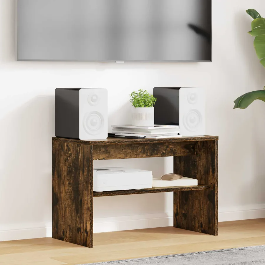 Meuble TV Chêne fumé 60 x 30 x 40 cm Bois d'ingénierie