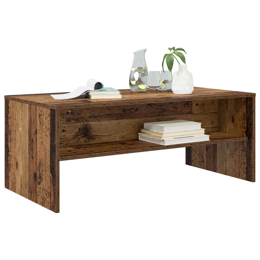 Table basse Bois ancien 100 x 50 x 40 cm Bois d'ingénierie - 3