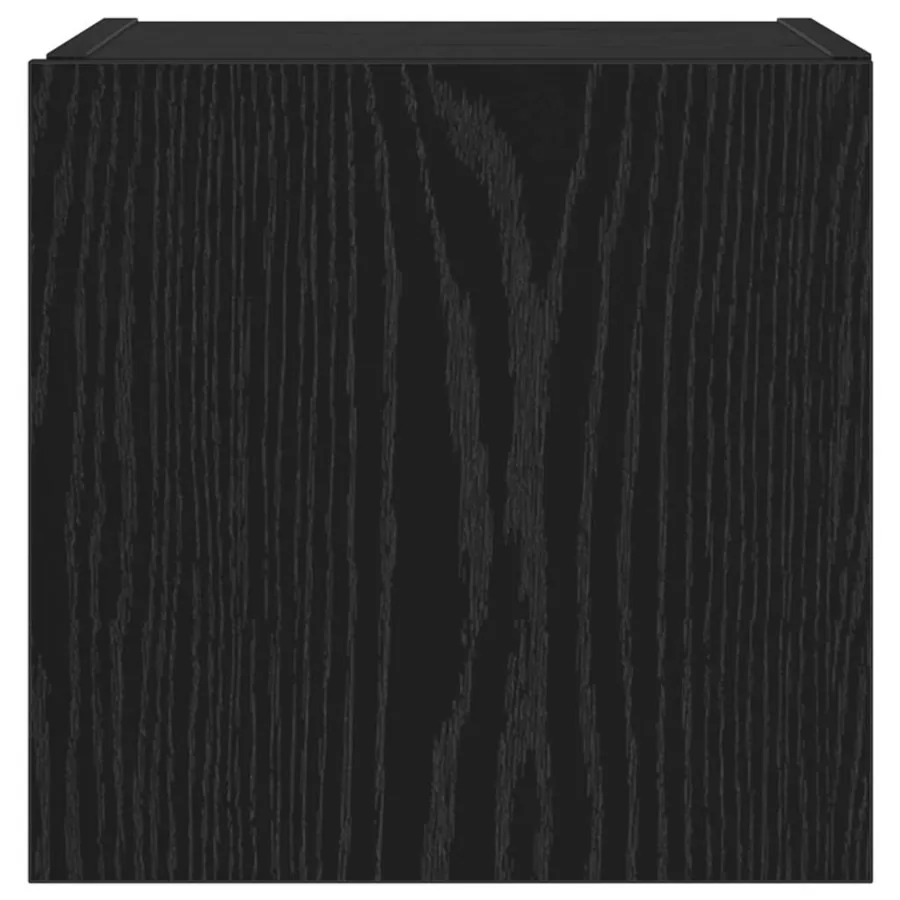 Meuble TV mural Chêne noir 30,5 x 35 x 30 cm Bois d'ingénierie - 8