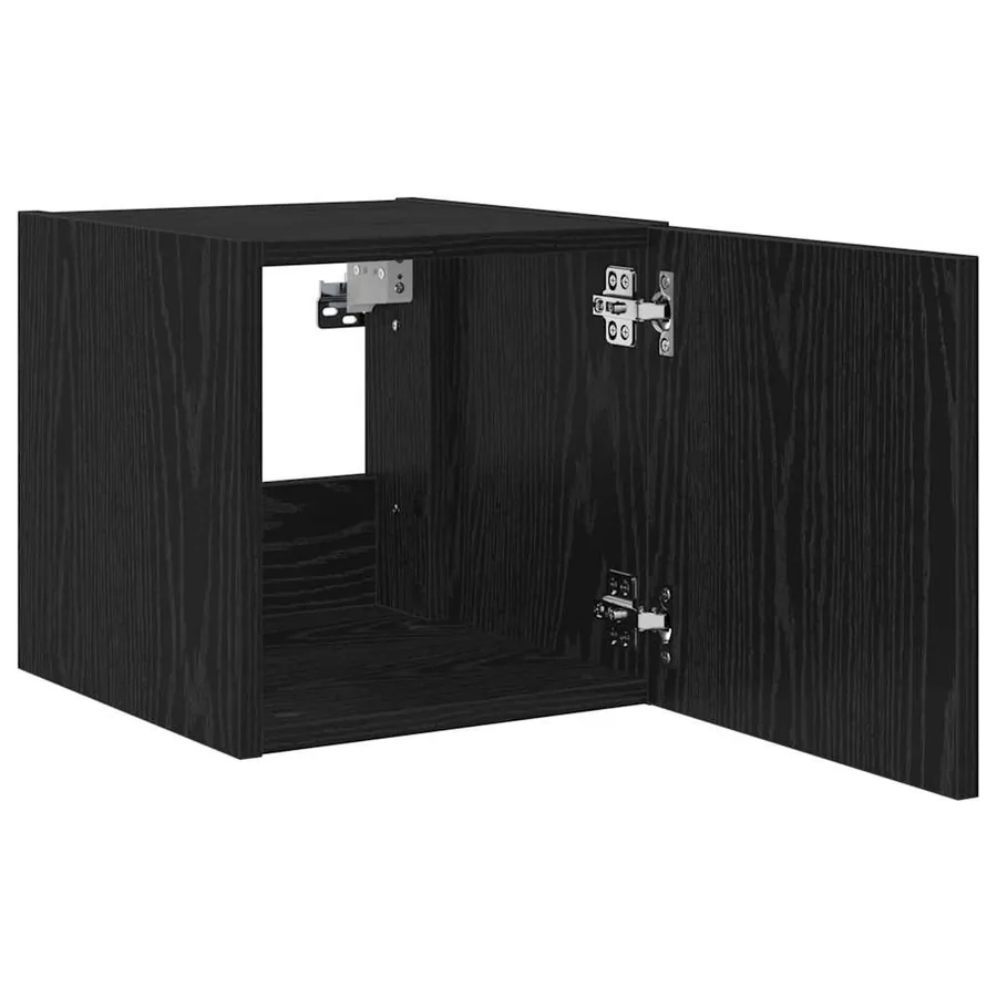 Meuble TV mural Chêne noir 30,5 x 35 x 30 cm Bois d'ingénierie - 9