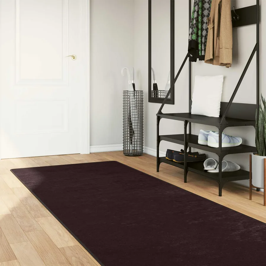 Coureur de Tapis MARSA Anthracite 100 x 250 cm Polyester et PVC