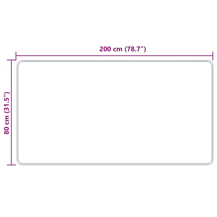 Coureur de Tapis MARSA Multicolore 80 x 200 cm Polyester et PVC - 7