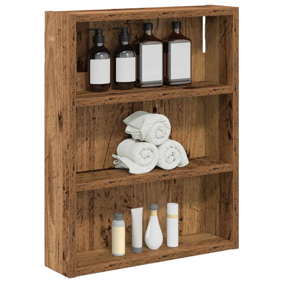 Armoire murale de salle de bain Bois ancien 40 x 10 x 50 cm - 3
