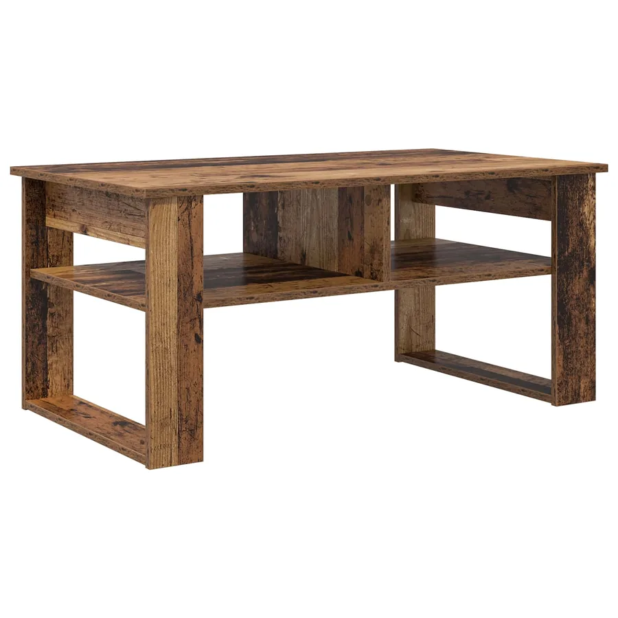 Table basse Bois ancien 96 x 54 x 44 cm Bois d'ingénierie - 2