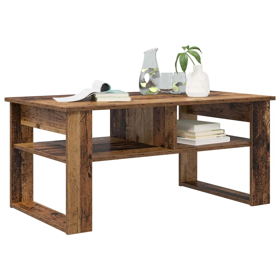 Table basse Bois ancien 96 x 54 x 44 cm Bois d'ingénierie - 3