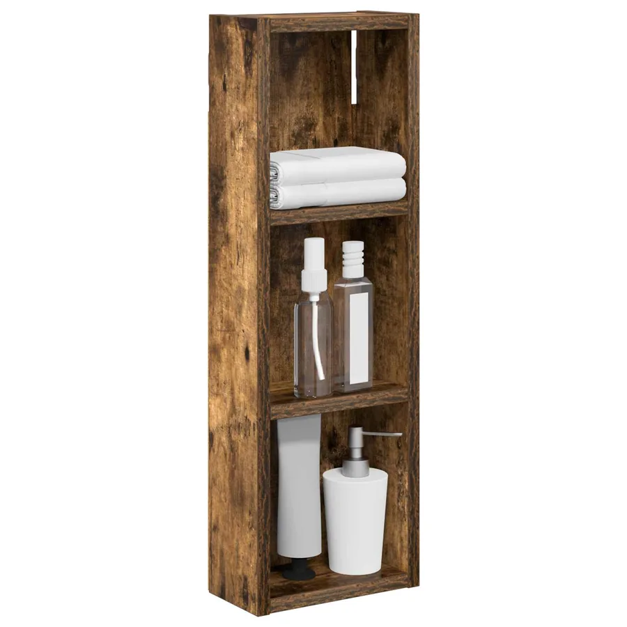 Armoire murale de salle de bain Chêne Fumé 20 x 10 x 60,5 cm - 3