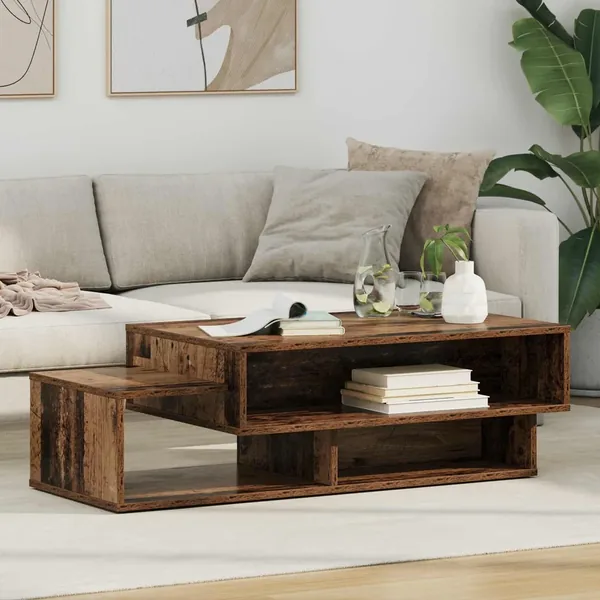 Table basse Bois ancien 105 x 50 x 32,5 cm Bois d'ingénierie