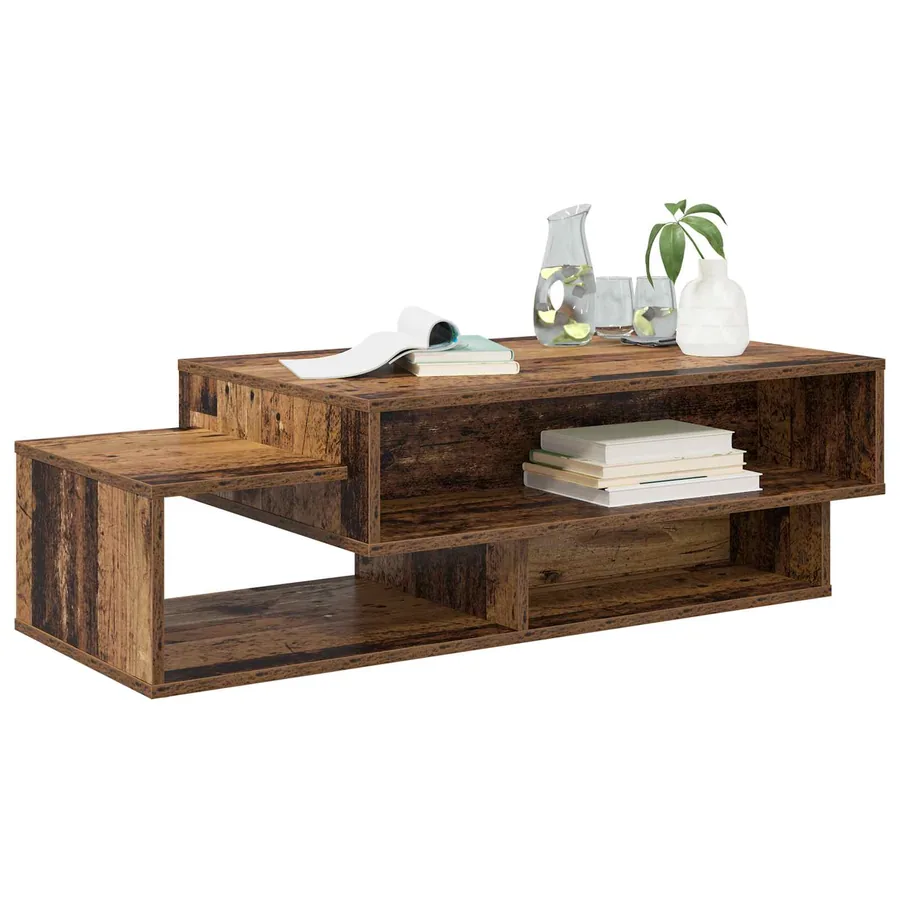 Table basse Bois ancien 105 x 50 x 32,5 cm Bois d'ingénierie - 3