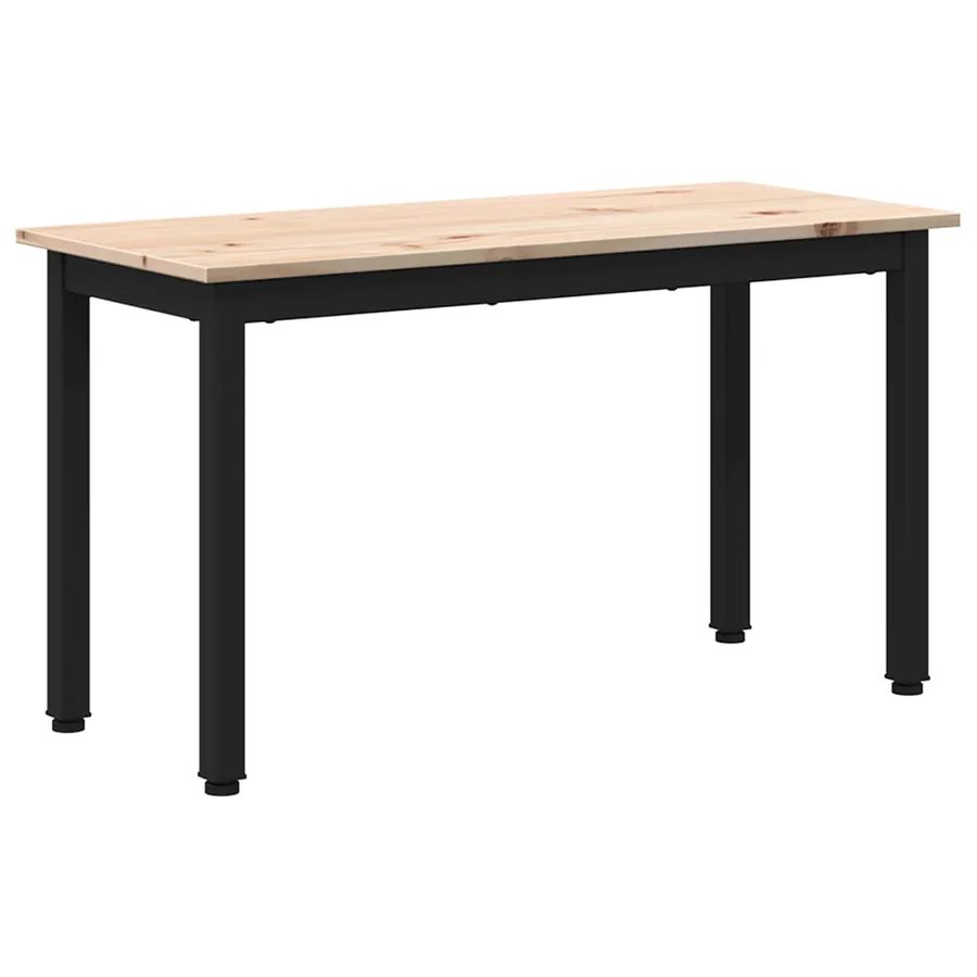 banc Naturel 80 x 35 x 45 cm Bois de pin massif - 2