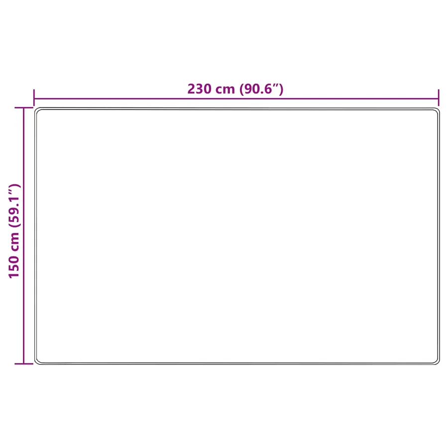 Coureur de Tapis MARSA Vert forêt 150 x 230 cm Polyester et PVC - 7