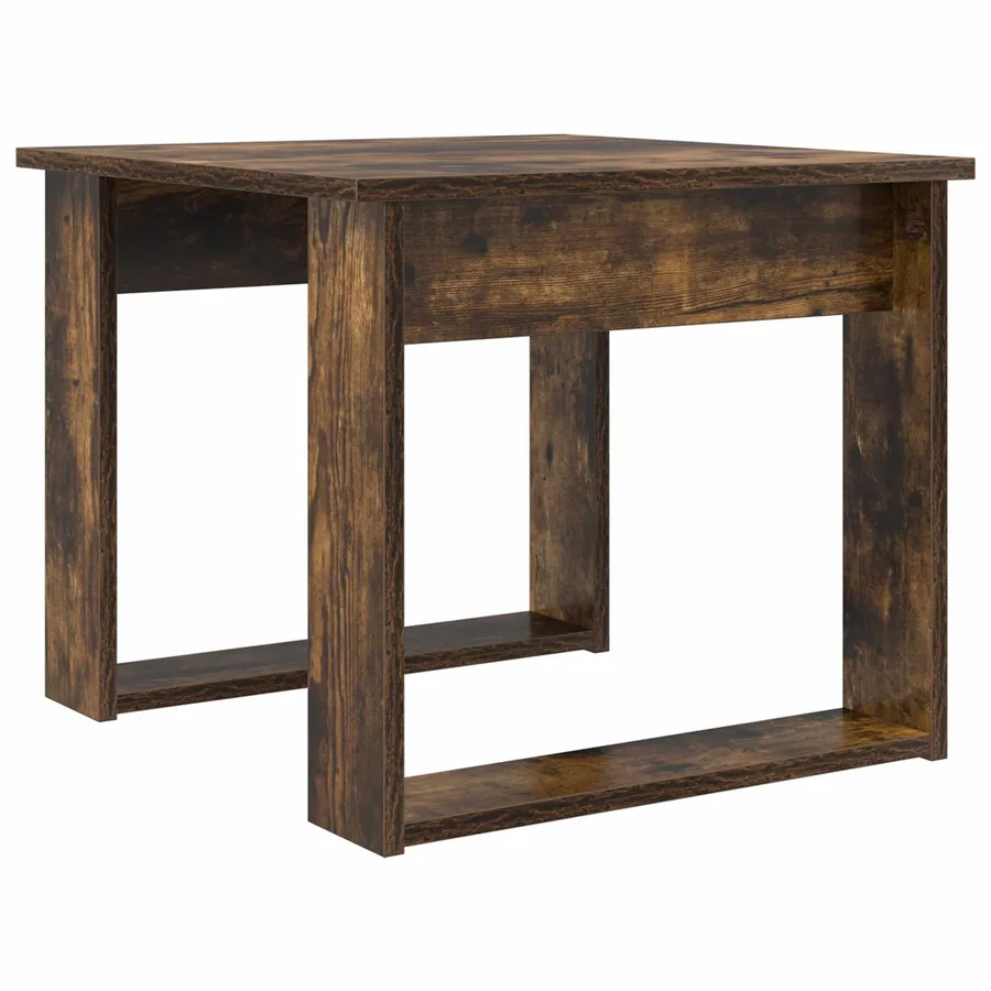 Ensemble de tables basses 2 pcs Chêne fumé Bois d'ingénierie - 6