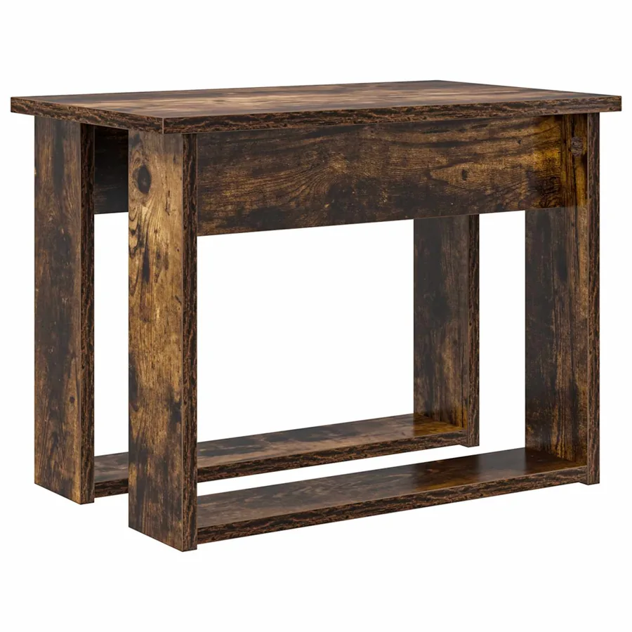 Ensemble de tables basses 2 pcs Chêne fumé Bois d'ingénierie - 7