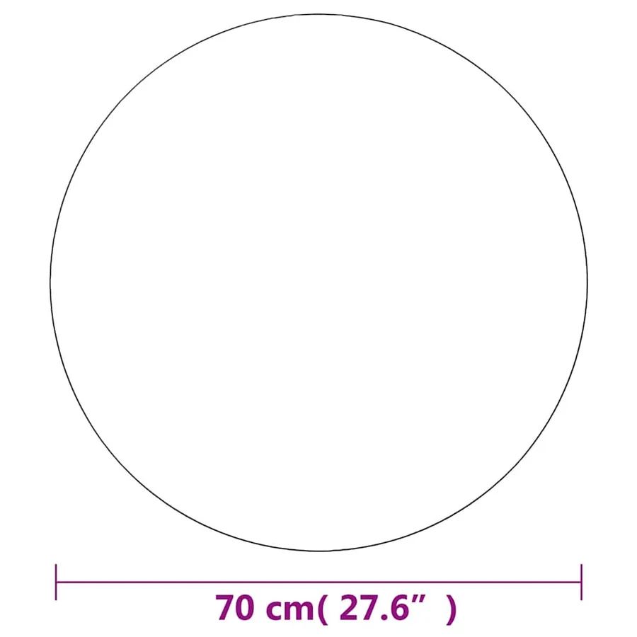 Miroir mural 70 cm Rond Verre - 8