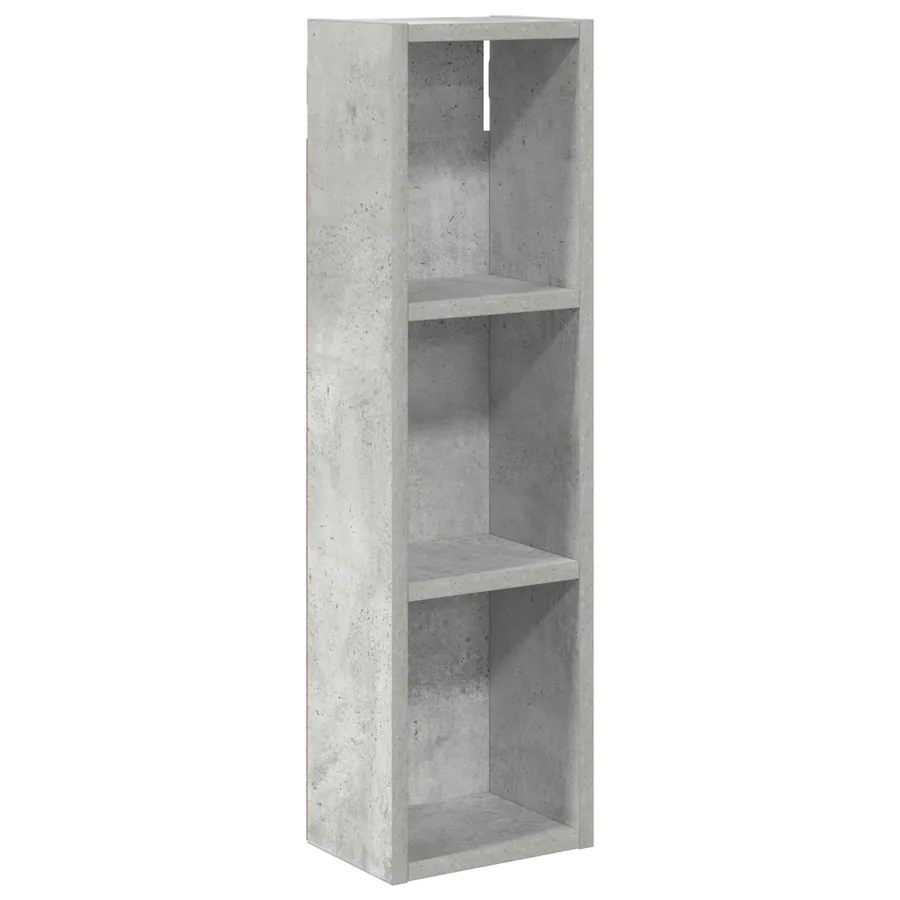 Armoire murale de salle de bain Gris Béton 20 x 14 x 70 cm - 2