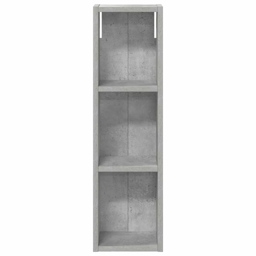 Armoire murale de salle de bain Gris Béton 20 x 14 x 70 cm - 6