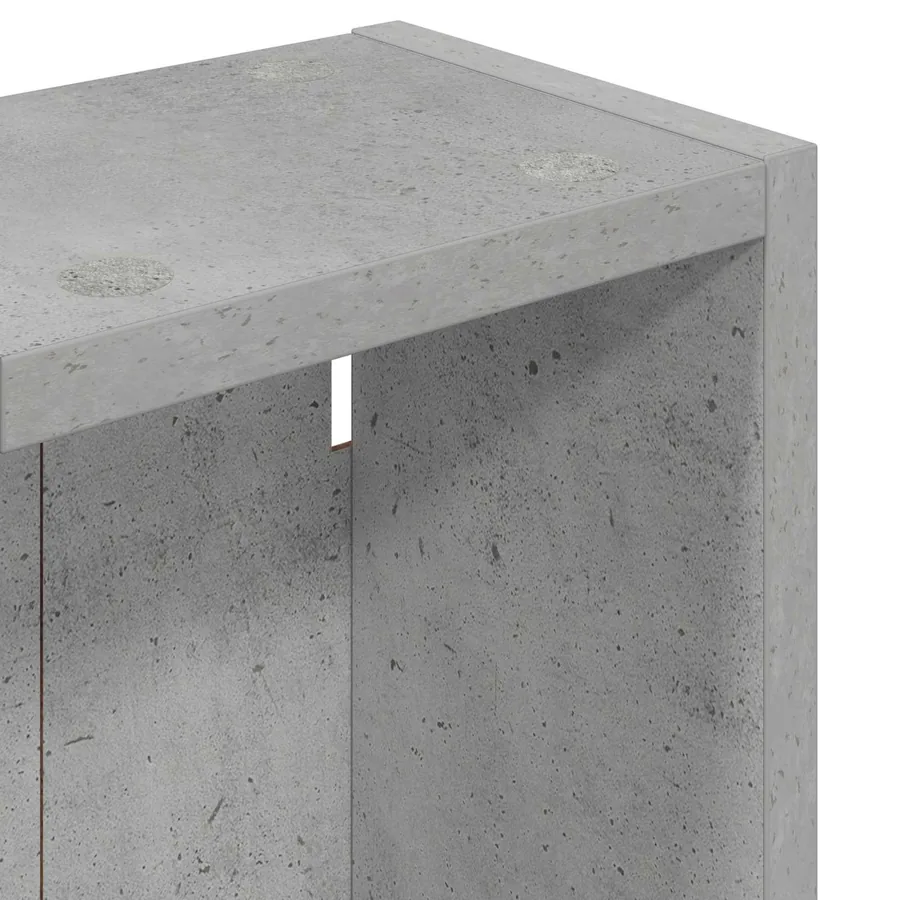 Armoire murale de salle de bain Gris Béton 20 x 14 x 70 cm - 9