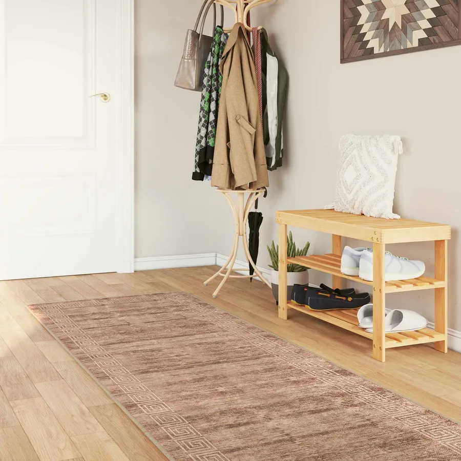 Coureur de Tapis MARSA Blanc 100 x 400 cm Polyester et PVC