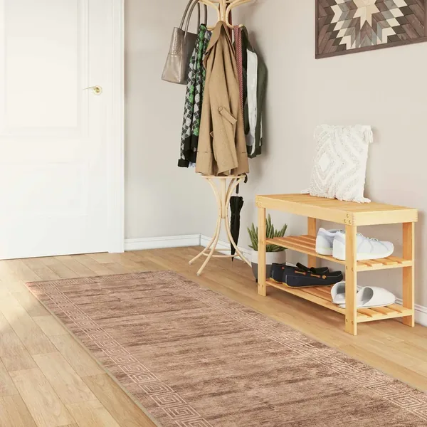 Coureur de Tapis MARSA Blanc 100 x 400 cm Polyester et PVC