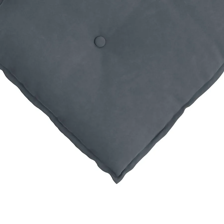 Coussin de Dos Gris foncé 140 x 50 cm Tissu en velours côtelé - 7