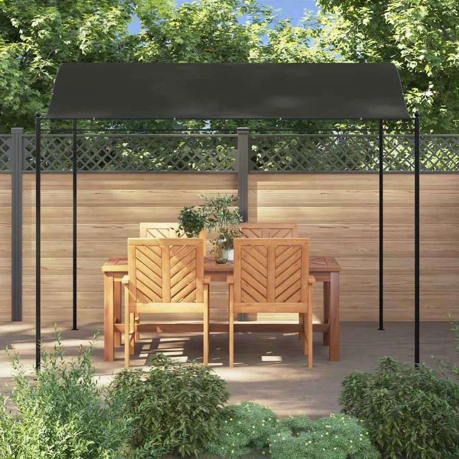 Auvent de parasol 3 x 2,4 m Anthracite - 3