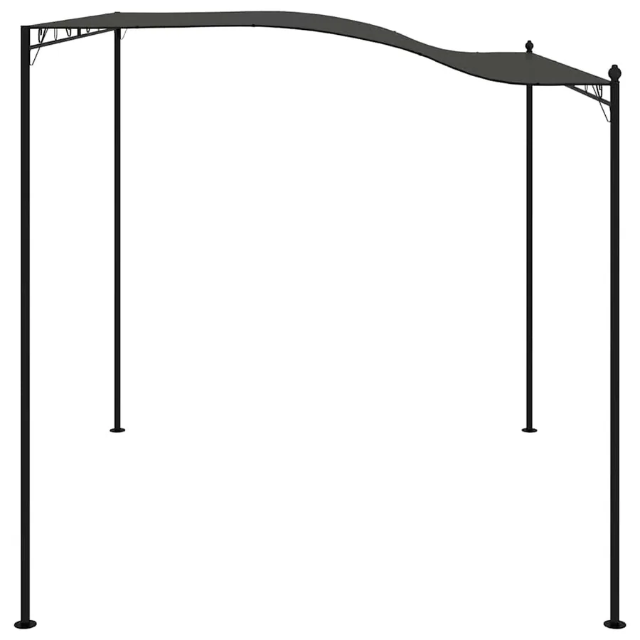 Auvent de parasol 3 x 2,4 m Anthracite - 6