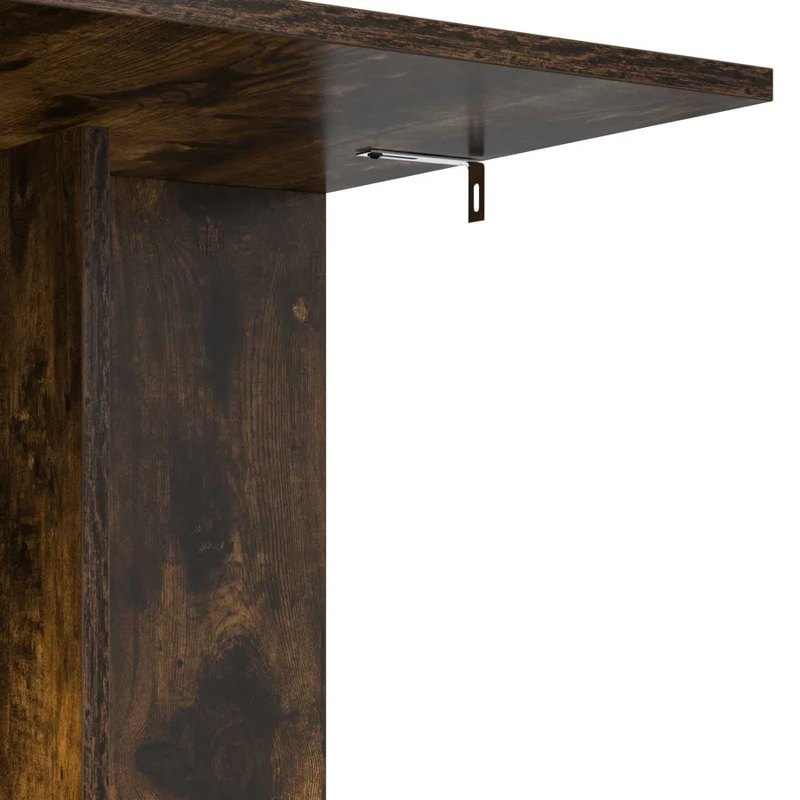 Table d'appoint Chêne fumé 45 x 40 x 62,5 cm Bois d'ingénierie - 9
