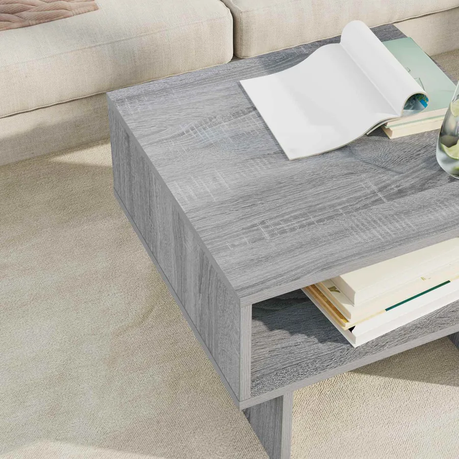 Table basse Gris Sonoma 48 x 46 x 35 cm Bois d'ingénierie - 4