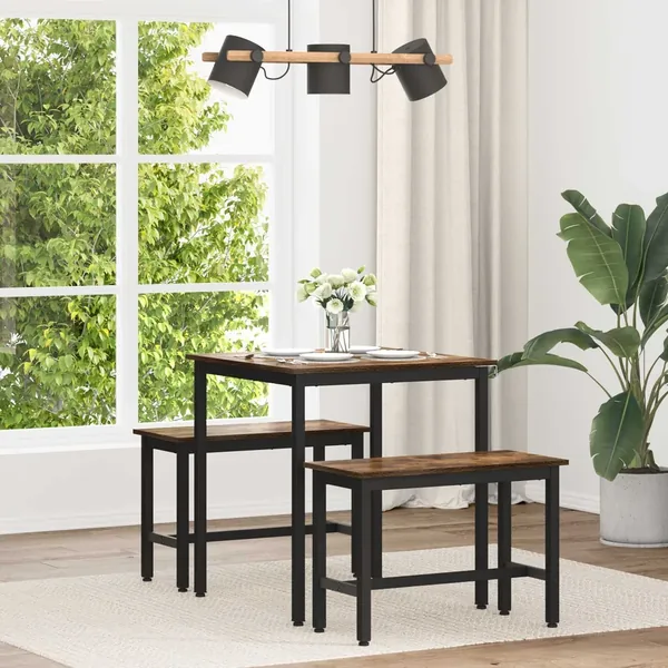 Table de salle à manger / Table de repas 70 x 70 x 75 cm MÉTAL