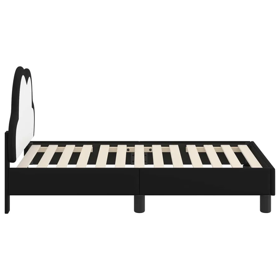 Cadre de lit pour tout-petit avec tête de lit Noir 70 x 140 cm - 6
