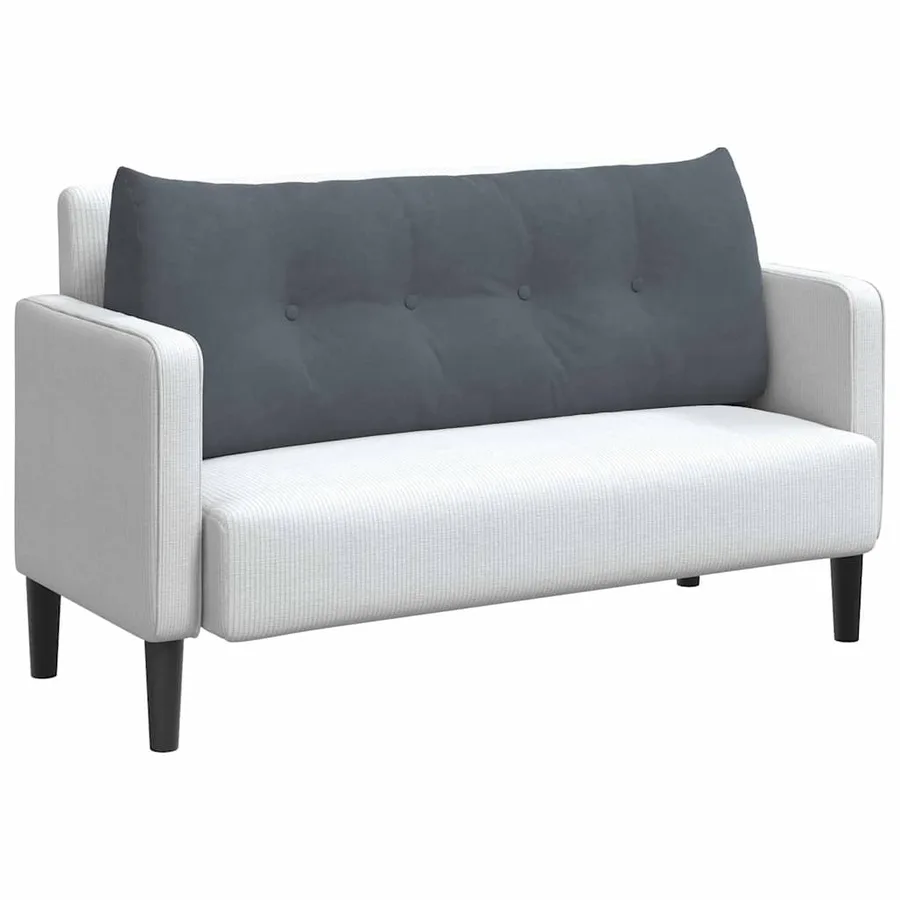 Coussin de Dos Gris foncé 120 x 24 x 50 cm Velours - 3