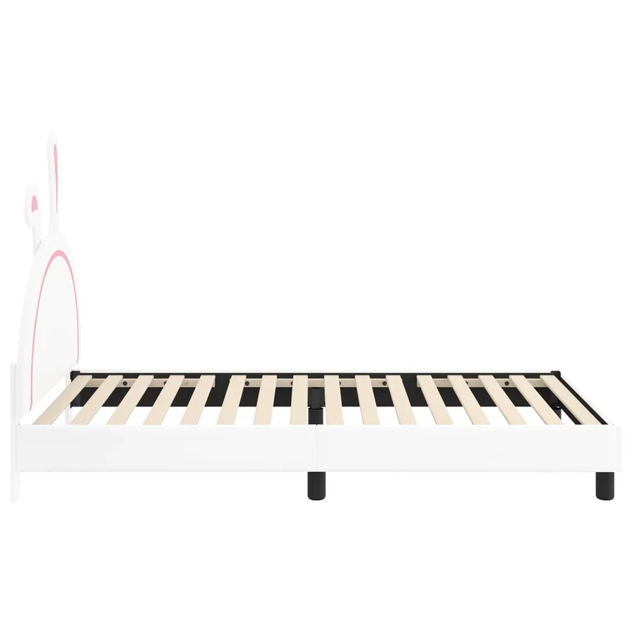 Cadre de lit pour enfants avec tête de lit Blanc 90 x 190 cm PU - 6
