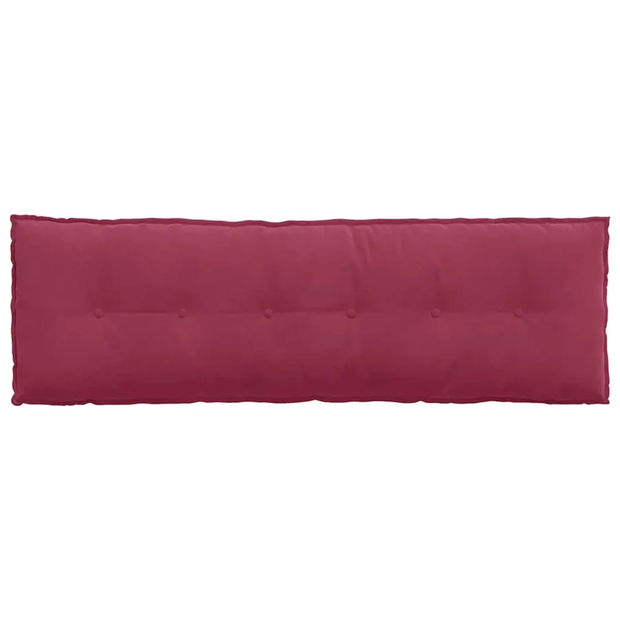 Coussin de Dos Bordeaux 160 x 50 cm Tissu en velours côtelé - 6