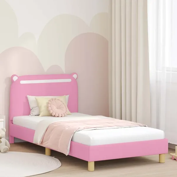 Cadre de lit pour enfants avec tête de lit Rose 80 x 200 cm