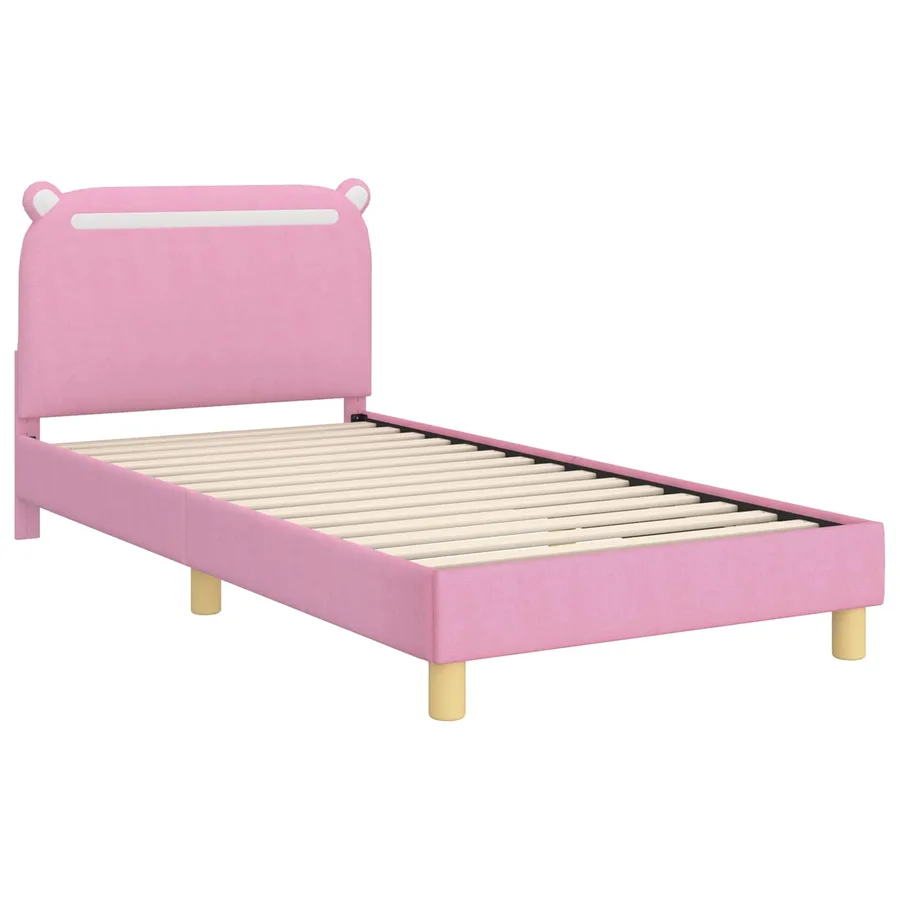 Cadre de lit pour enfants avec tête de lit Rose 80 x 200 cm - 4