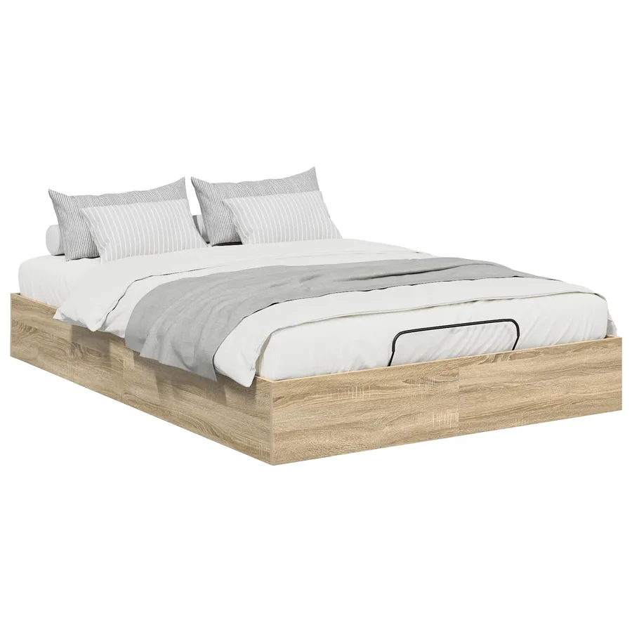 Cadre de lit ottoman Chêne Sonoma 203 x 120 x 25 cm - 3