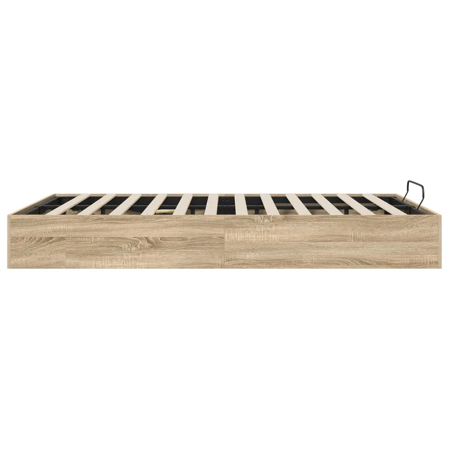 Cadre de lit ottoman Chêne Sonoma 203 x 120 x 25 cm - 6