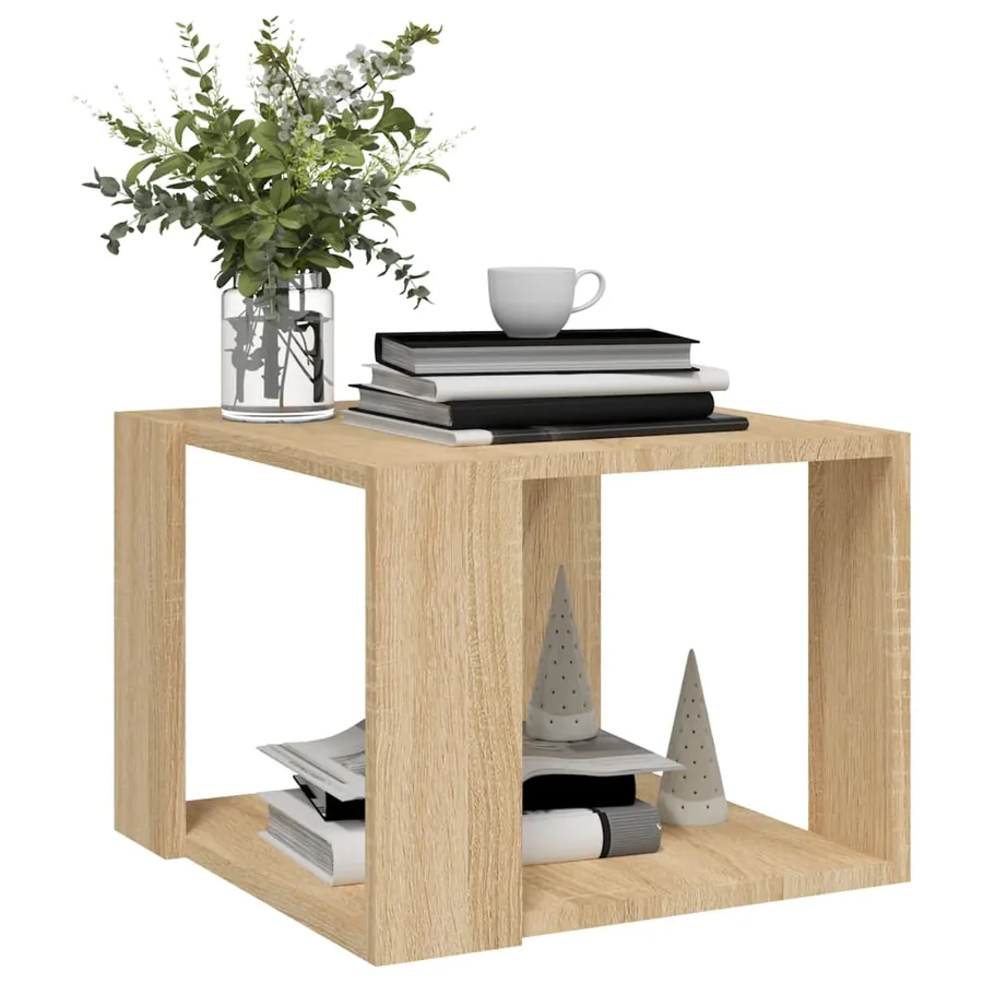 Table basse Chêne sonoma 40x40x30 cm Bois d'ingénierie - 4