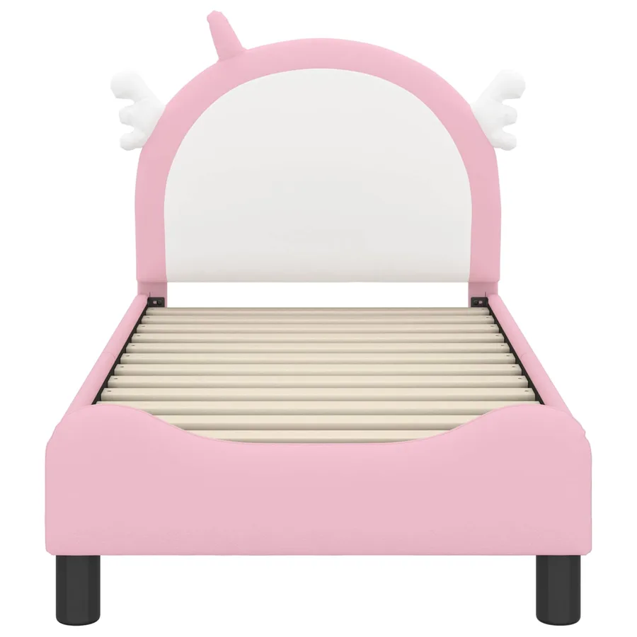 Cadre de lit pour tout-petit avec tête de lit Rose 70 x 140 cm - 5