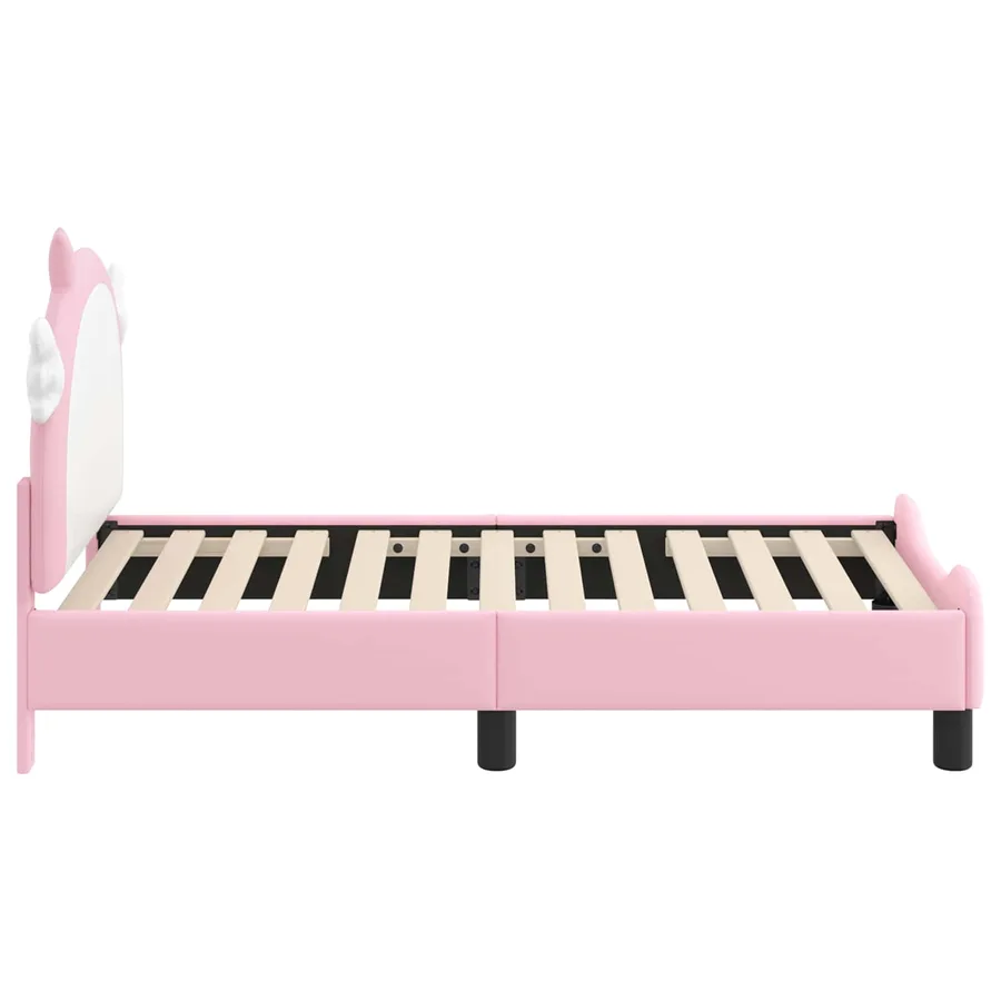 Cadre de lit pour tout-petit avec tête de lit Rose 70 x 140 cm - 6