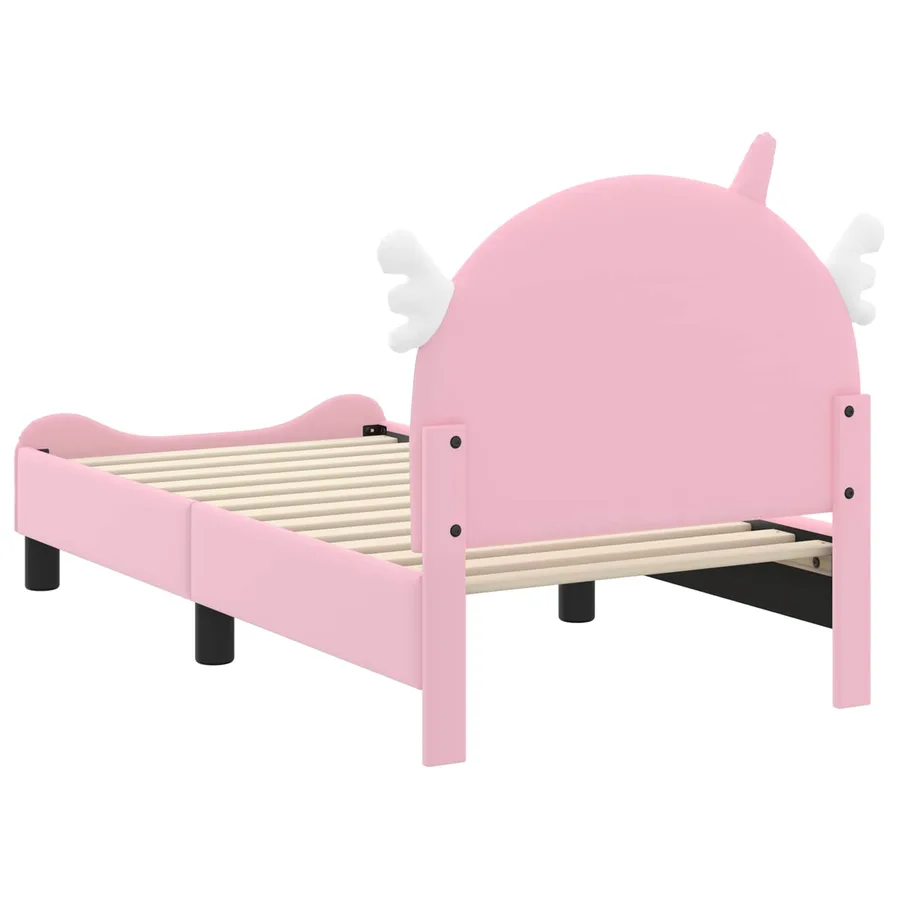Cadre de lit pour tout-petit avec tête de lit Rose 70 x 140 cm - 7