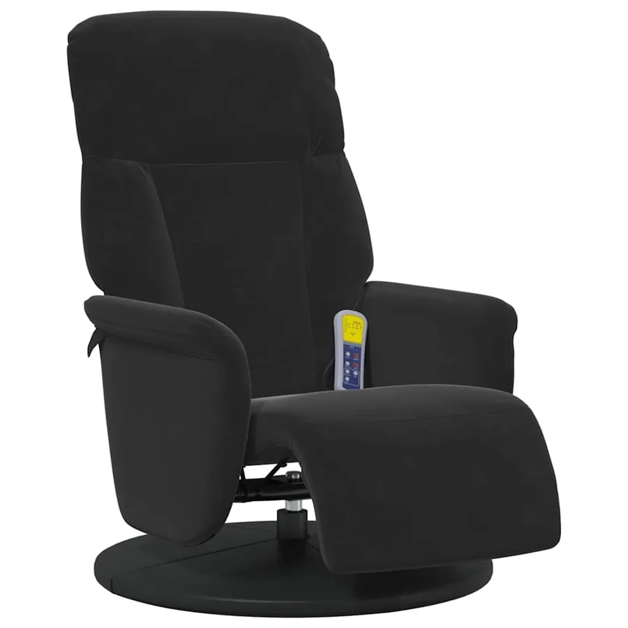 Fauteuil de massage inclinable Noir 91 x 71 x 105 cm Velours - 4