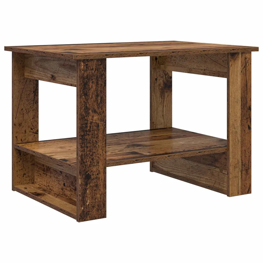 Table basse Bois ancien 72 x 50 x 50 cm Bois d'ingénierie - 7